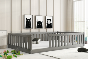Kinderbett Bella Sima, 120x200, grau