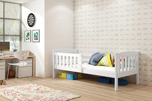Kinderbett Jakob, 80x160, mit Matratze, weiß