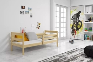 Jugendbett Erik, 90x200, mit Matratze, Kiefer