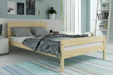 Doppelbett Orbis, 160x200, naturholz
