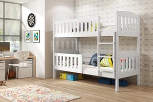Stockbett für Jugendliche Jakob, 90x190, mit Matratze, weiß