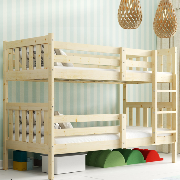 Stockbett für Jugendliche Kacpar, 90x190, naturholz