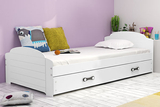 Jugendbett Lilly, 90x200, mit Matratze und Schublade, weiß