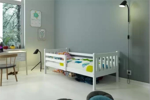 Jugendbett Lieb, 90x190, mit Matratze, weiß