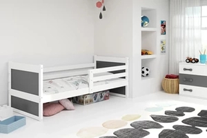 Jugendbett Richard, 80x190, weiß/grau