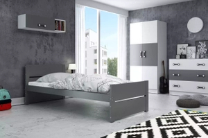 Jugendbett Bartholomäus, 90x200, grau