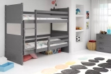 Stockbett für Jugendliche Richard, 90x200, grau