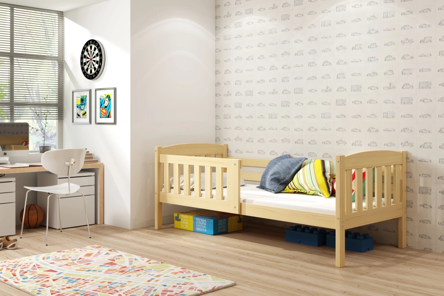 Jugendbett Jakob, 80x190, mit Matratze, Kiefer