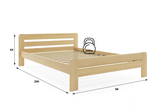 Doppelbett Dallas, 90x200, Kiefer
