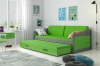 90 X 200 \ Graphit \ Schublade + Zusatzbett \ Grün \ Mit Matratze