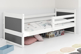 Jugendbett Richard, 80x190, weiß/grau