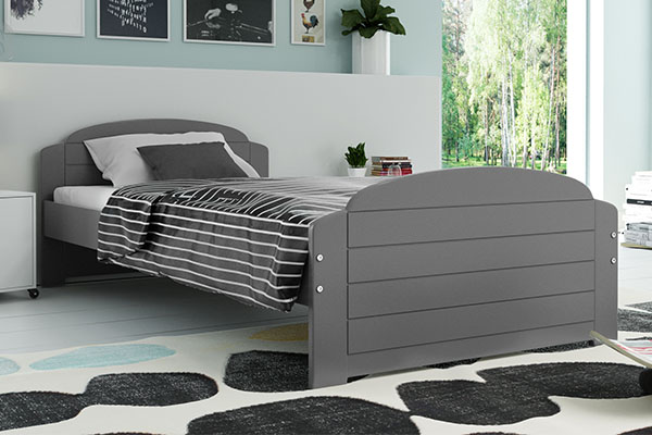 Jugendbett Lilly, 90x200, grau