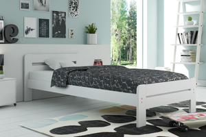 Doppelbett Dallas, 160x200, mit Matratze, weiß