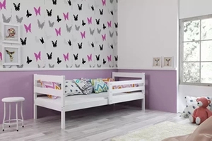 Jugendbett Erik, 80x190, mit Matratze, weiß