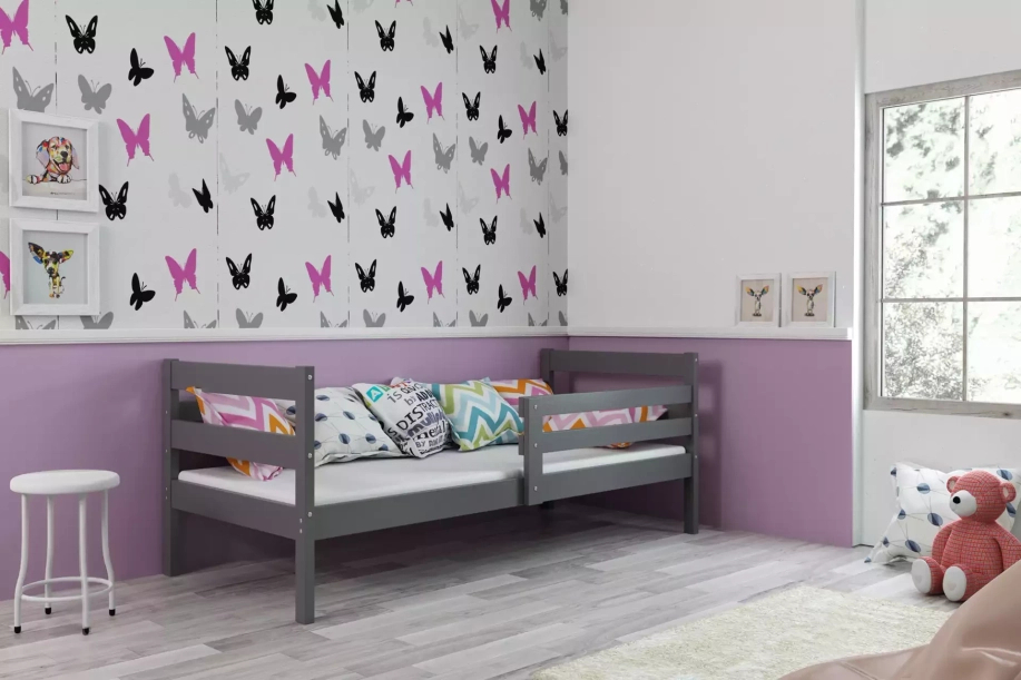 Jugendbett Erik, 90x190, grau