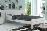 Doppelbett Dallas, 120x200, mit Matratze, weiß