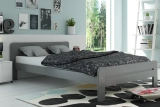 Doppelbett Dallas, 90x200, grau