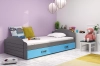 Graphit \ Schublade \ Blau \ Mit Matratze