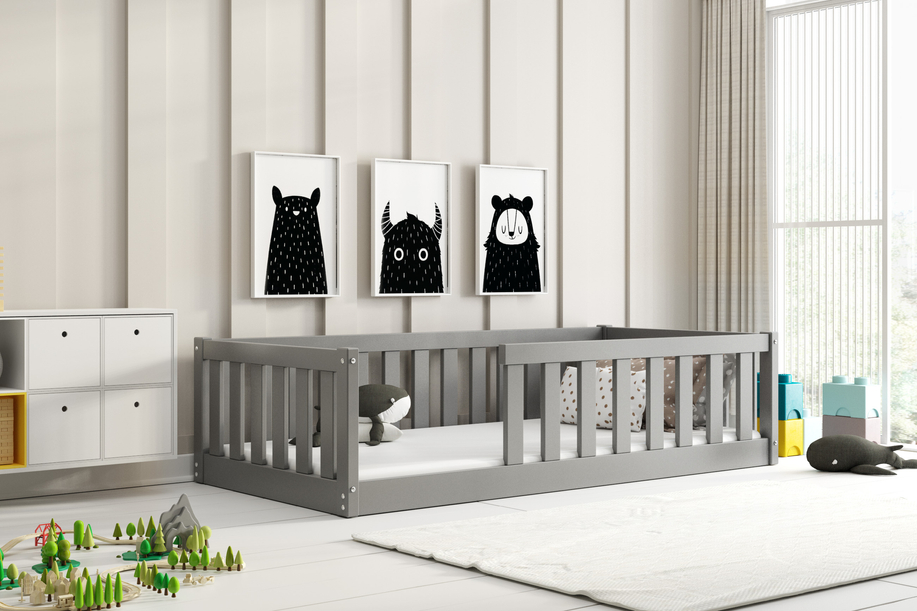 Kinderbett Bella Sima, 80x160, grau