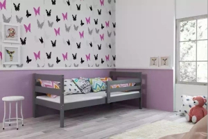 Jugendbett Erik, 90x190, grau