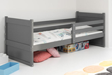 Jugendbett Richard, 90x200, mit Matratze, grau