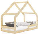 Hausbett für Kinder, 80x160, naturholz