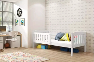 Jugendbett Jakob, 90x190, mit Matratze, weiß