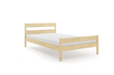 Doppelbett Orbis, 160x200, mit Matratze, naturholz
