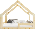 Hausbett für Kinder, 80x160, naturholz