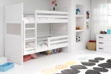 Stockbett für Jugendliche Richard, 90x200, weiß