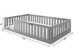 Kinderbett Bella Sima, 120x200, grau