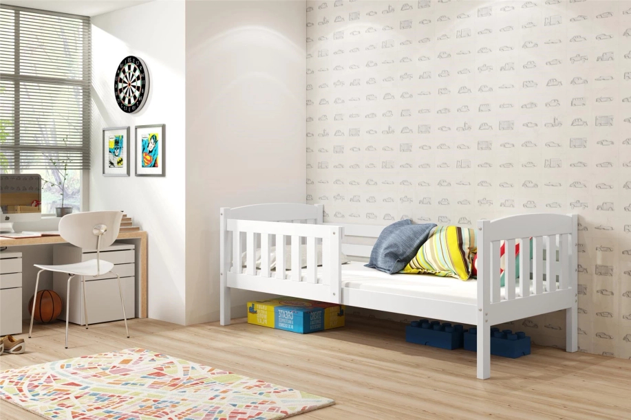 Jugendbett Jakob, 90x190, mit Matratze, weiß