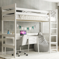 Jugend-Hochbett – weiß 90x200