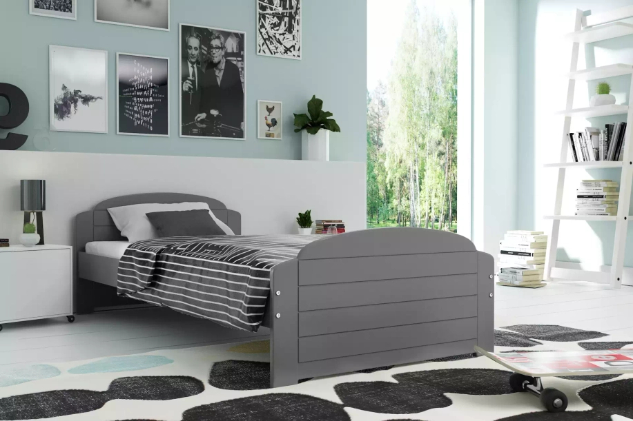 Jugendbett Lilly, 90x200, grau
